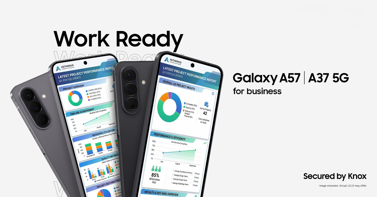 Samsung Galaxy A57 and A37 5G for business